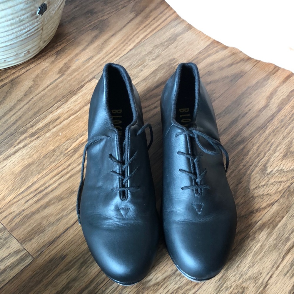 Bloch black split sole tap dancing shoes